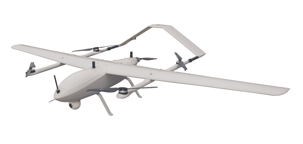 Dron de ala fija eléctrico de despegue y aterrizaje vertical VA-E260 de 290 píxeles