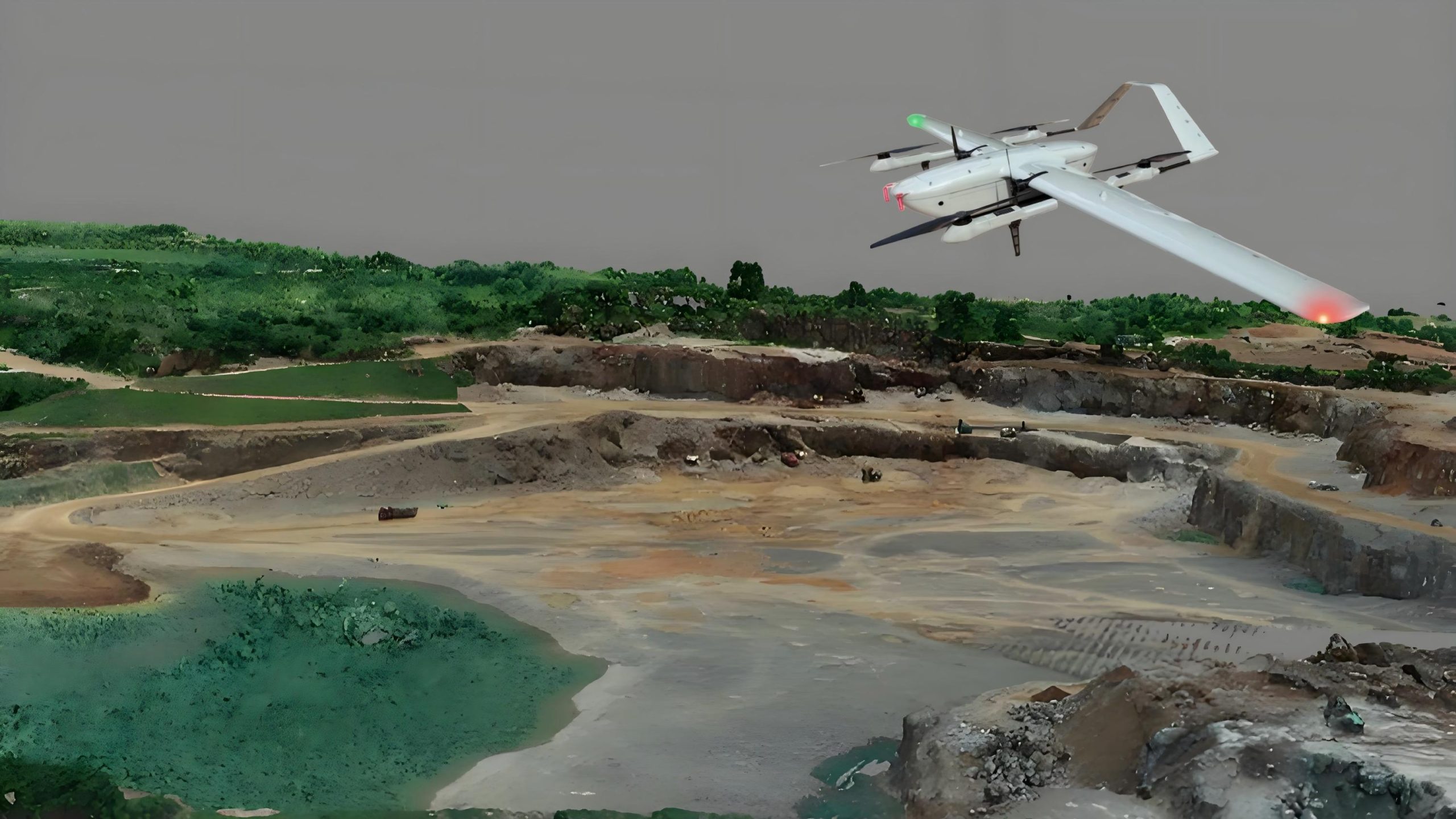 va-d60 electric drone for geological inspection