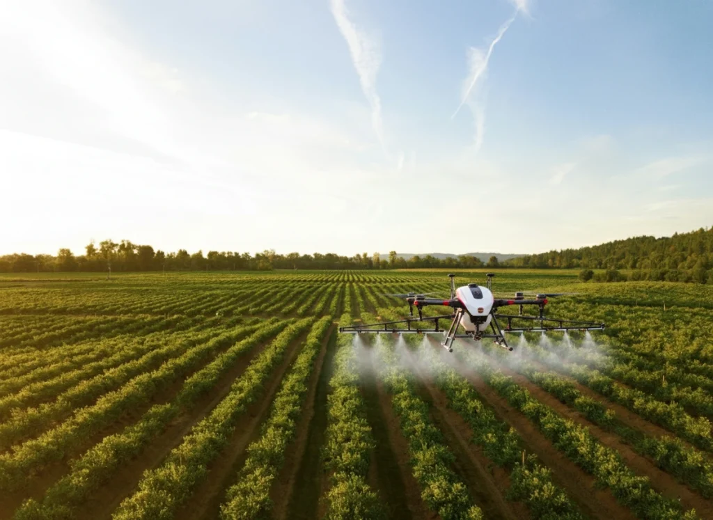 agricultural drone spraying