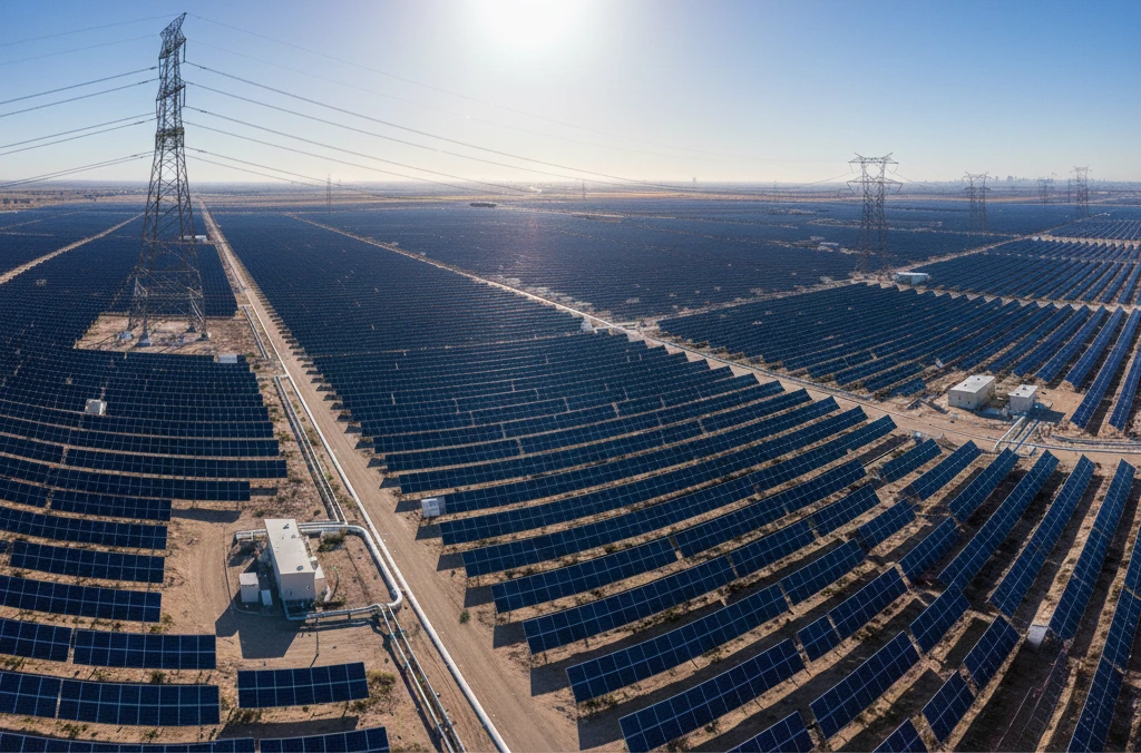 Drone mapping UAE solar farms and power lines