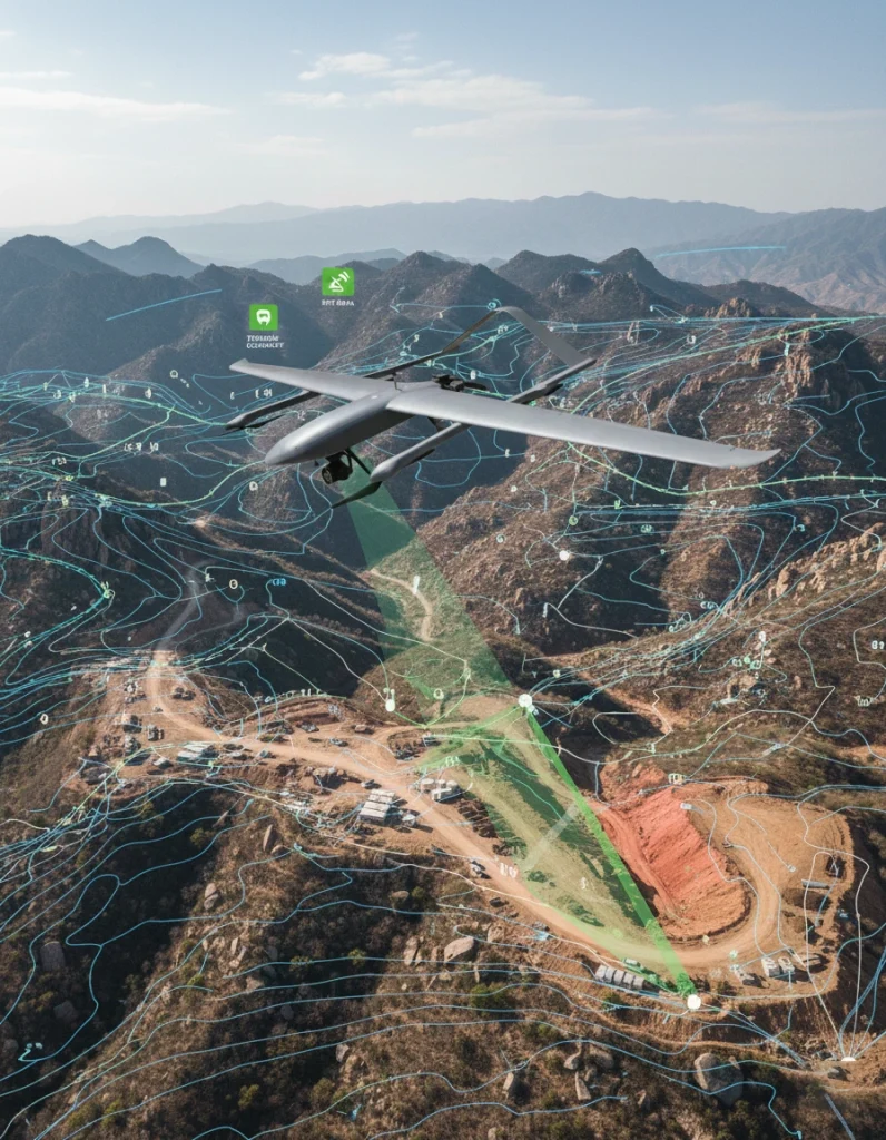 Industrial drone surveying and mapping