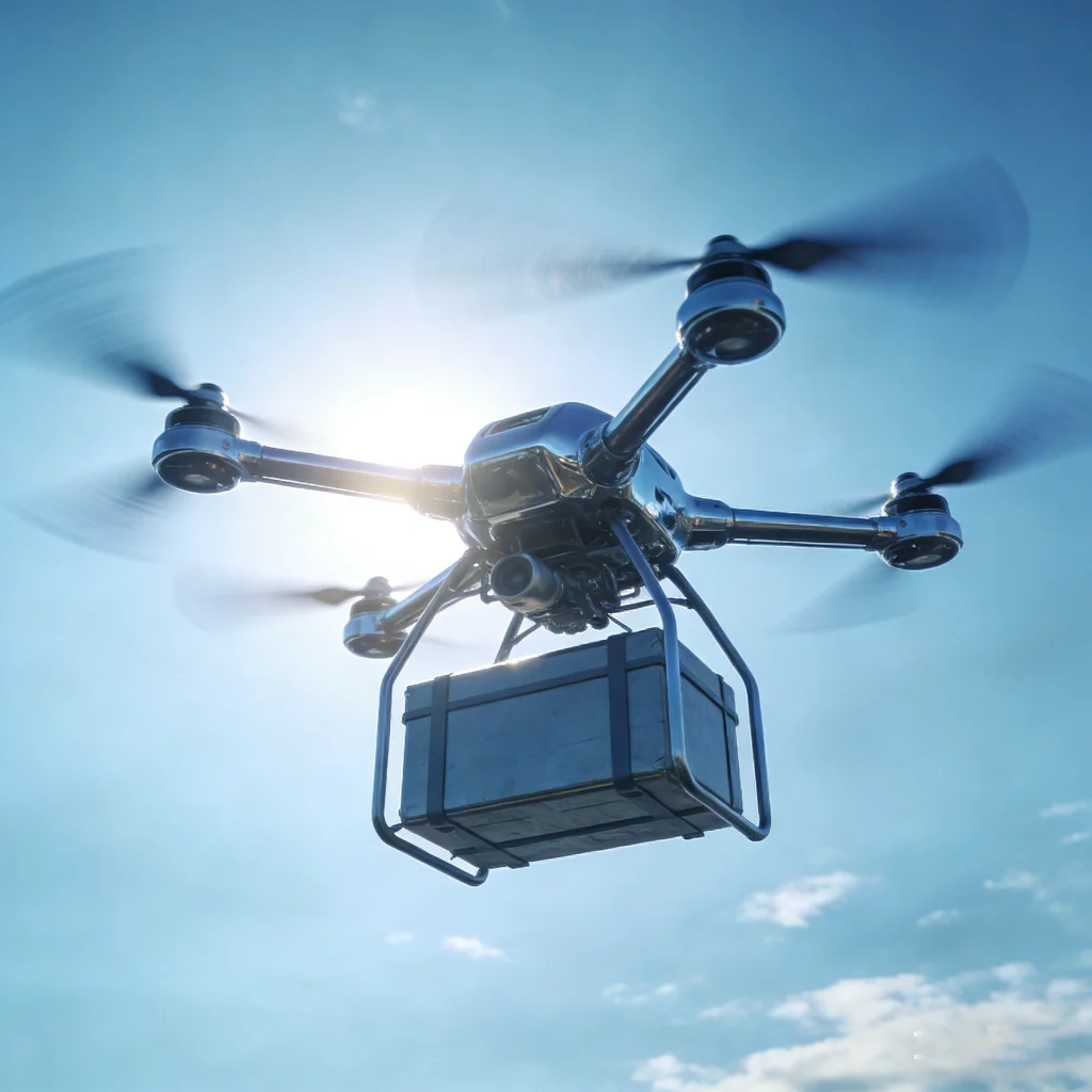 Low-altitude delivery and last-mile delivery by transport drones