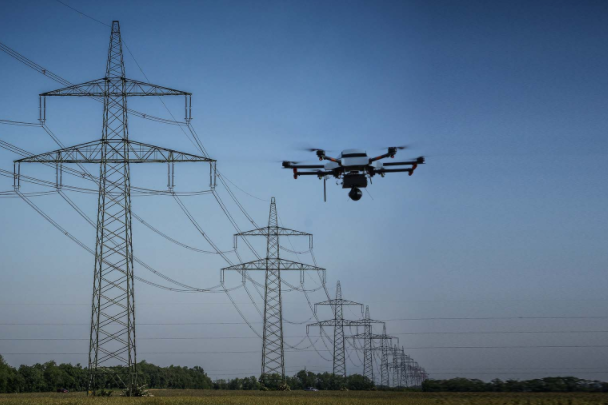 inspect power line with drones