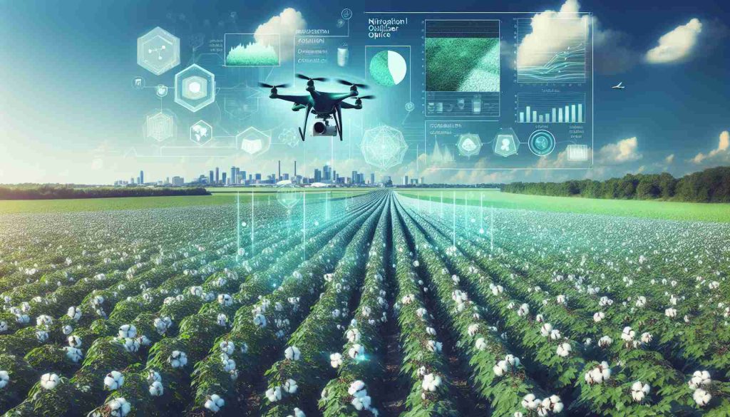 Agricultural drone capturing NDVI and soil data for precision farming in modern agriculture