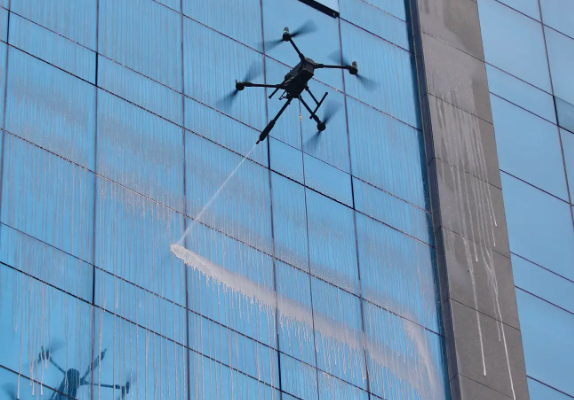 challenges of drone to clean windows
