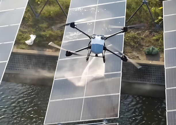 cleaning drone clean solar panel