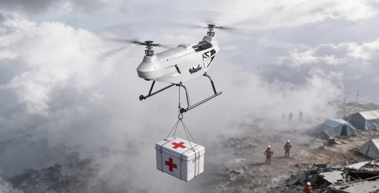 cost optimization feature of logistic drone