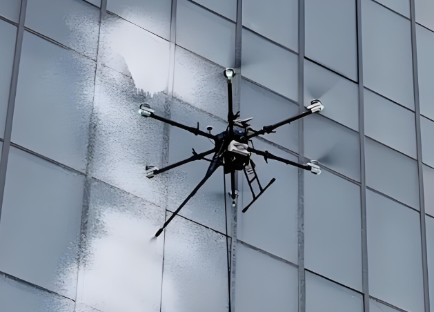 drone to clean windows