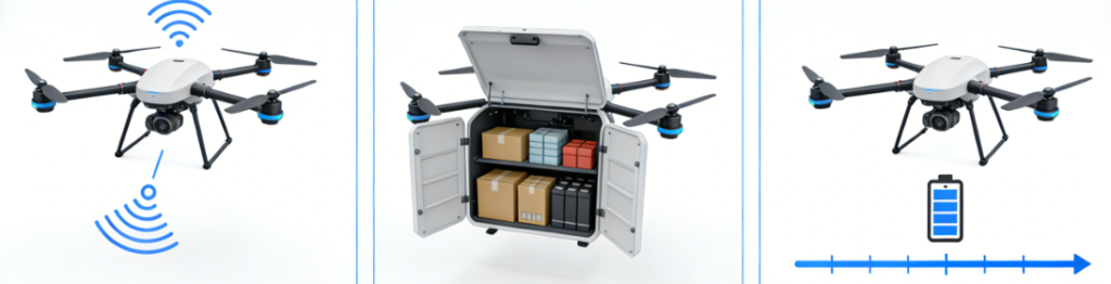 how do cargo drones work