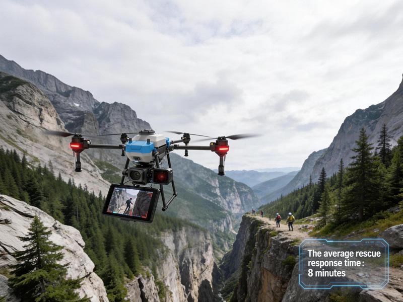 rapid response feature of emergency and rescue drone solution