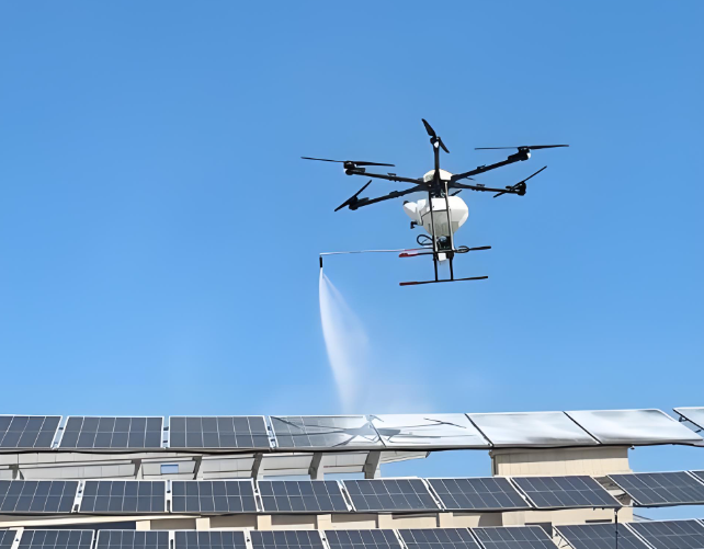 applications of drone roof cleaning