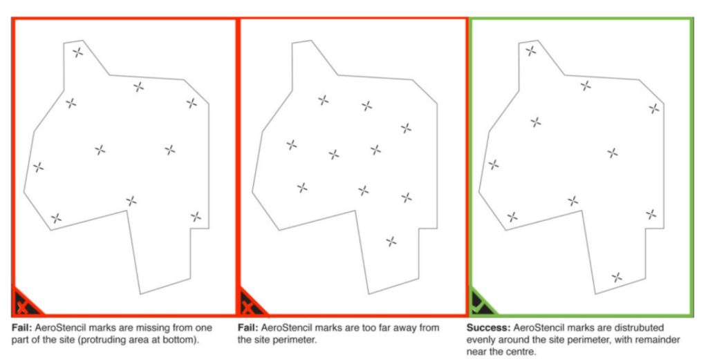 GCP placement strategies for flat rolling and mountainous drone survey terrain