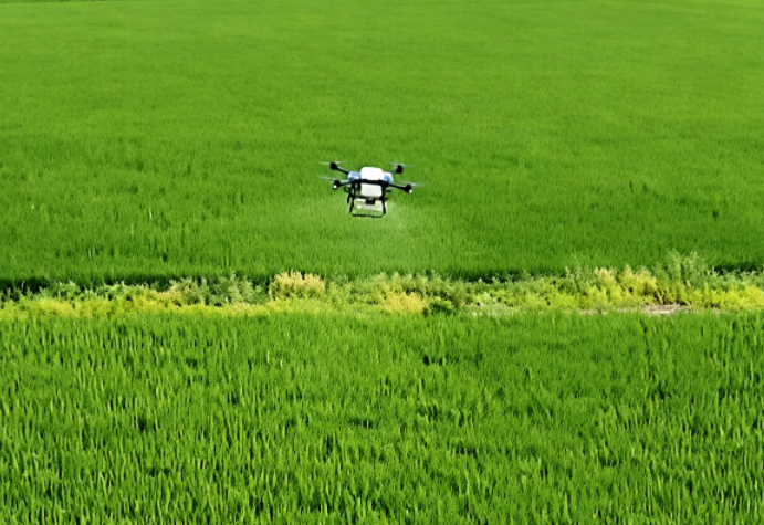 drone for fertilizer in broad-acre field crops