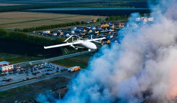 fixed wing drone for environmental monitoring