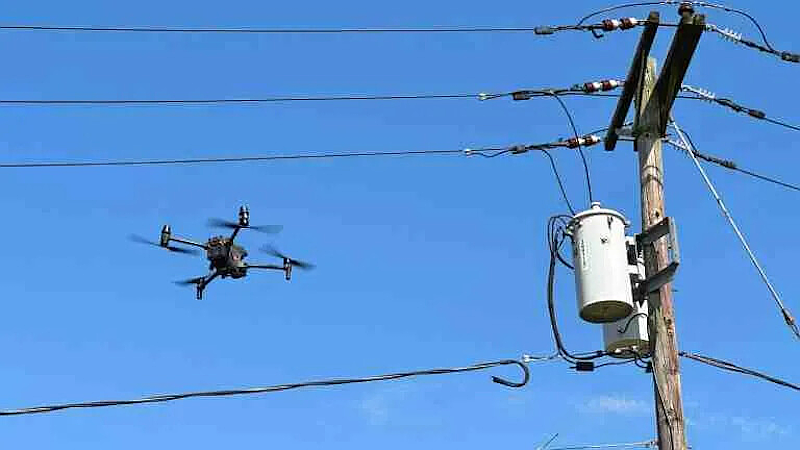 Drones discover Leaning Pole