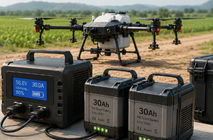 agriculture drone battery charge