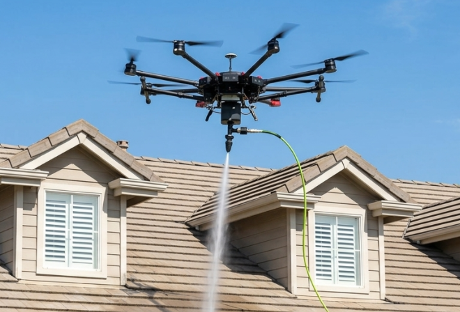 gutter cleaning drone