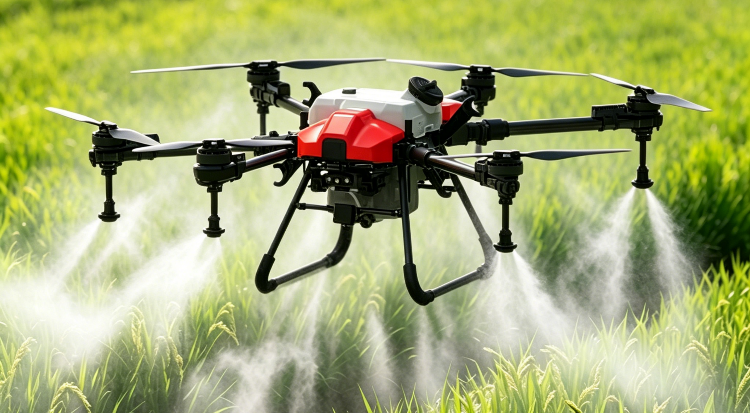 paddy field spraying