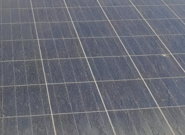 solar farm soiling problem