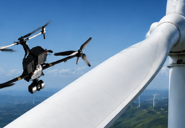 defects of wind turbine blade inspection drones detect