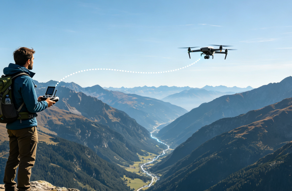 drone fly from the controller