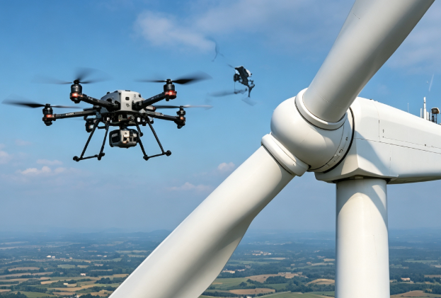 drone for wind turbine inspection application