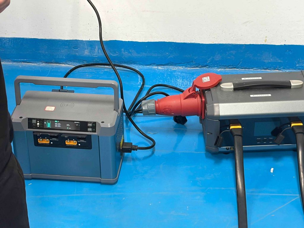 Cleaning drone battery inspection and storage preparation