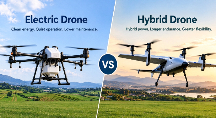 electric vs hybrid drone